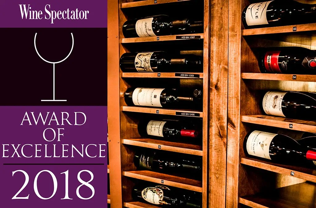 Wine Spectator’s 2018 Award of Excellence