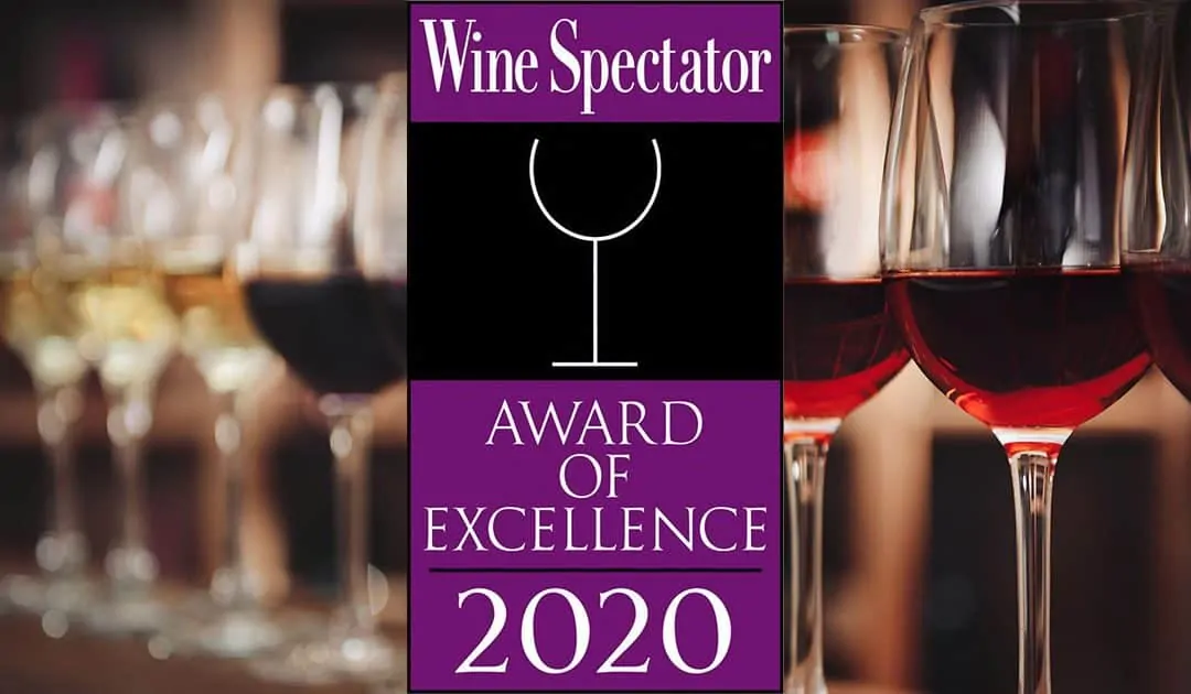 Wine Spectator 2020 Award of Excellence